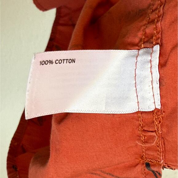 Duluth Trading Co Button-Down SS Relaxed Fit Shirt in Barbecue Master Orange - Picture 4 of 6